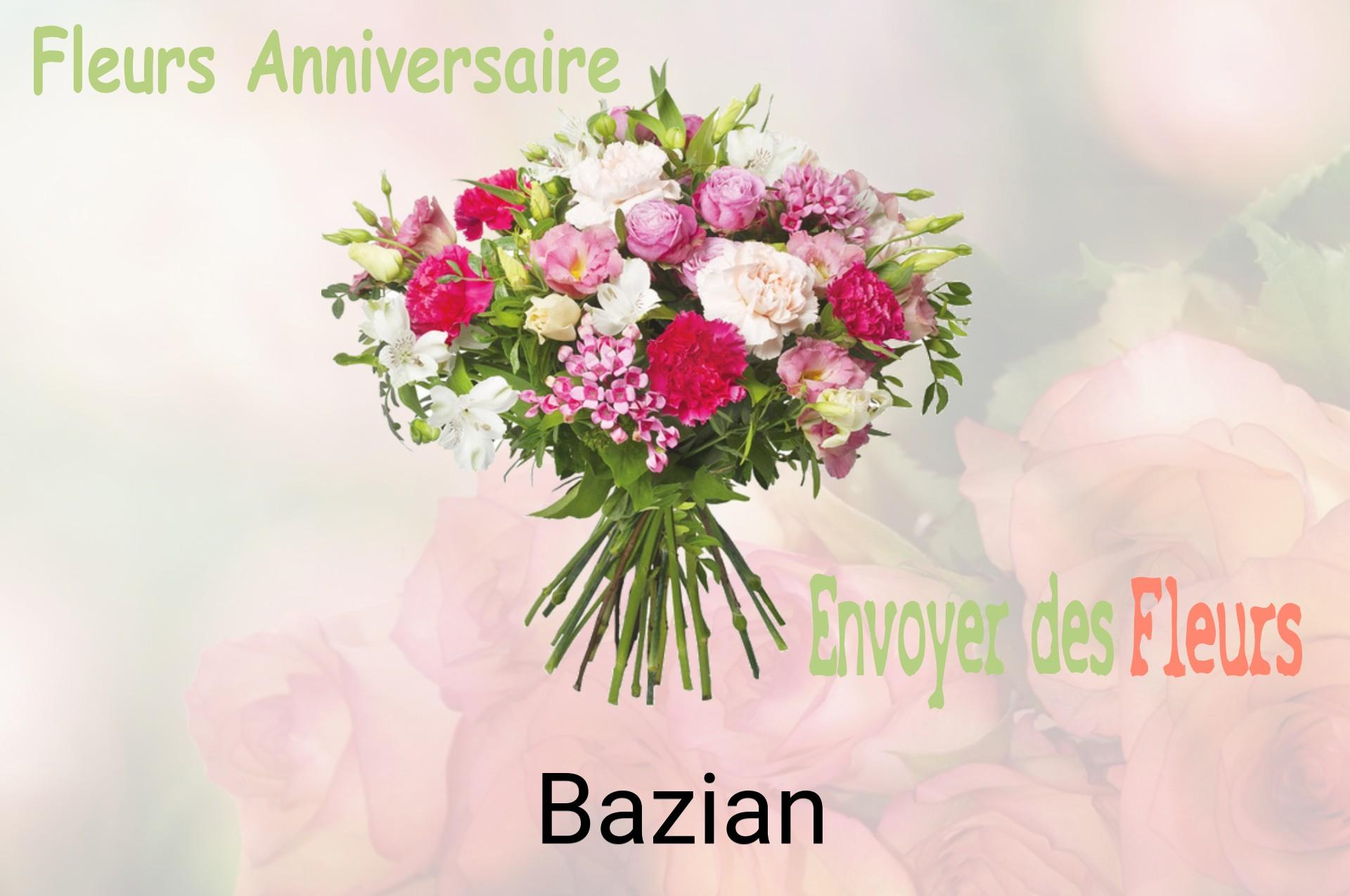 Bouquet de fleurs d’anniversaire livré à Bazian