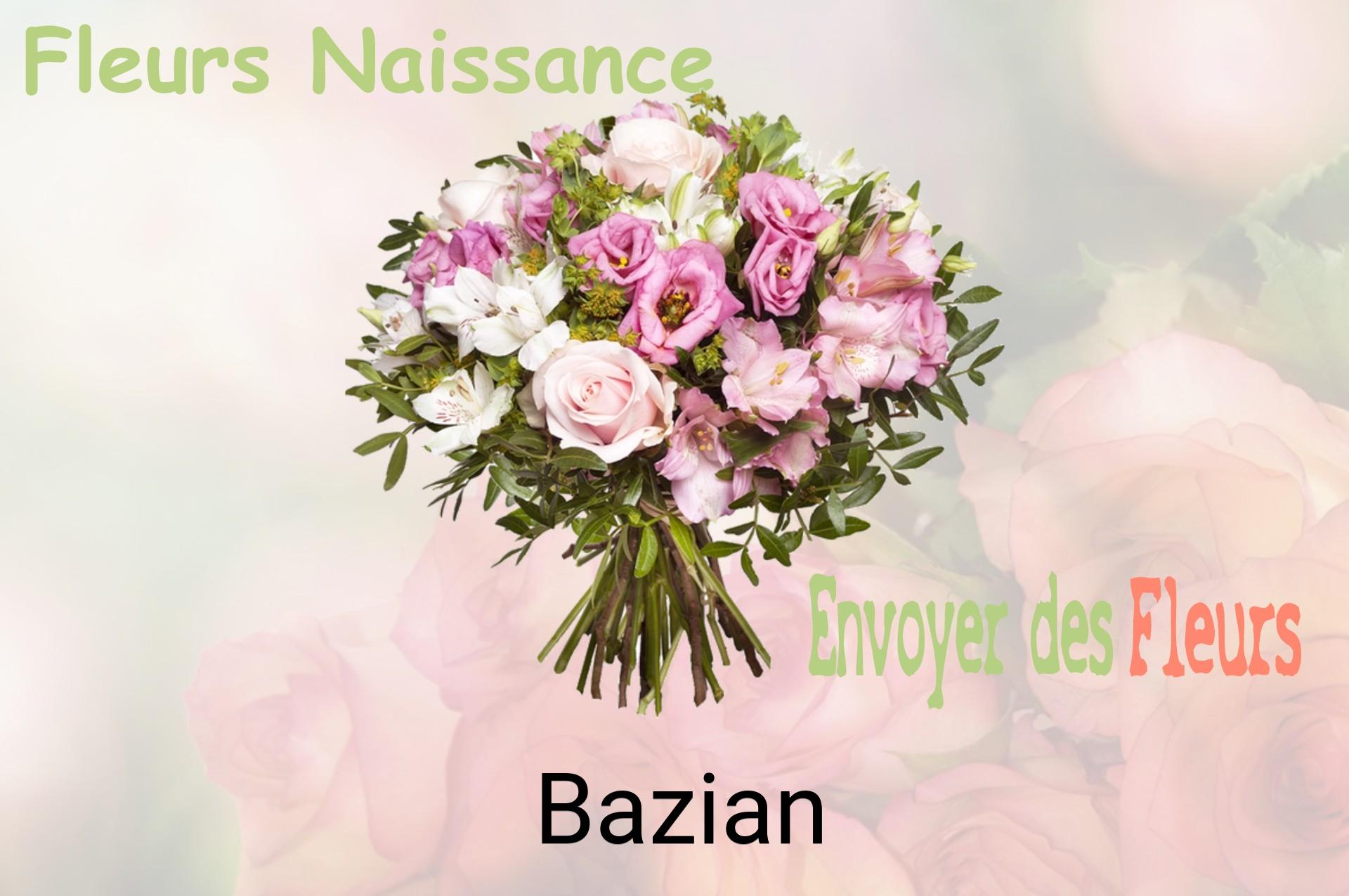 Bouquet de fleurs de naissance livré à Bazian
